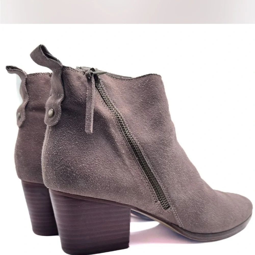 Sole Society Beige Suede Ankle Boots - Picture 1 of 5